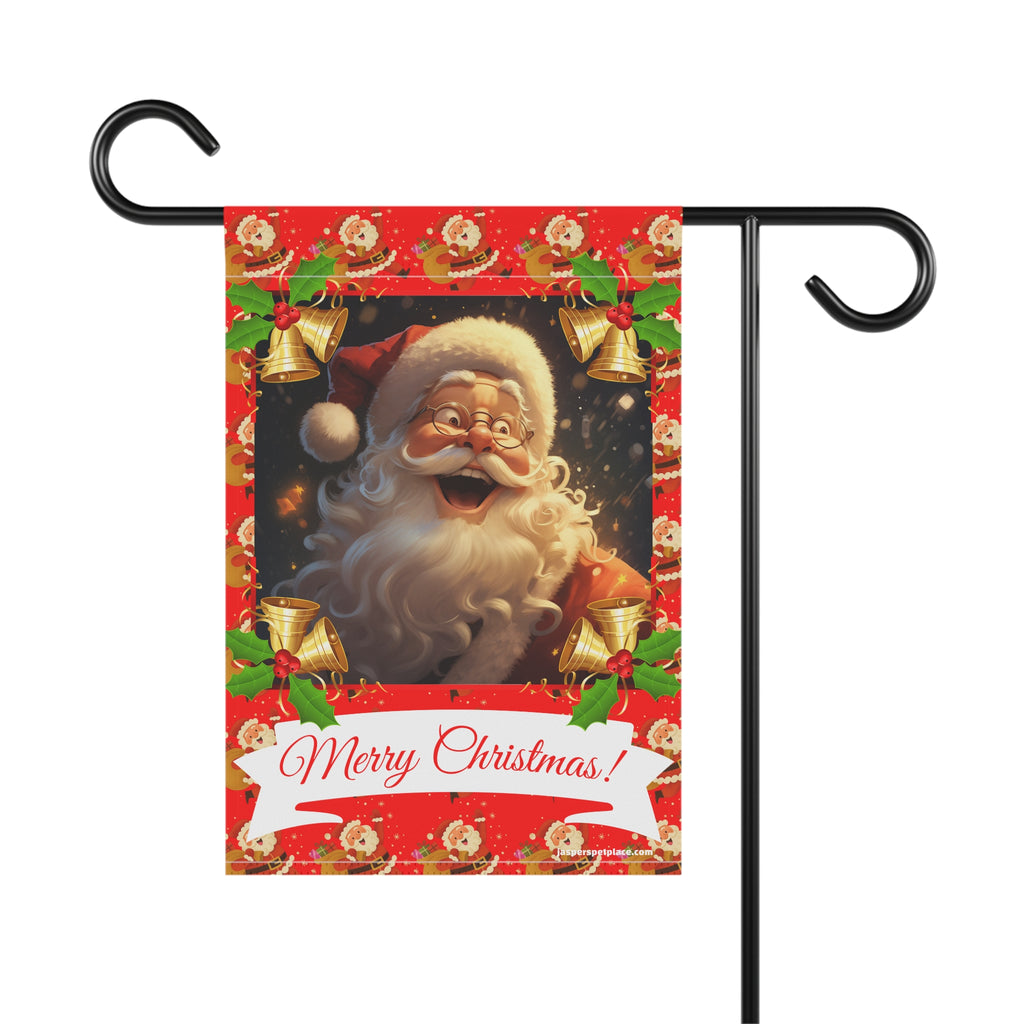 Happy Santa Claus | Merry Christmas Garden Flag | House Banner