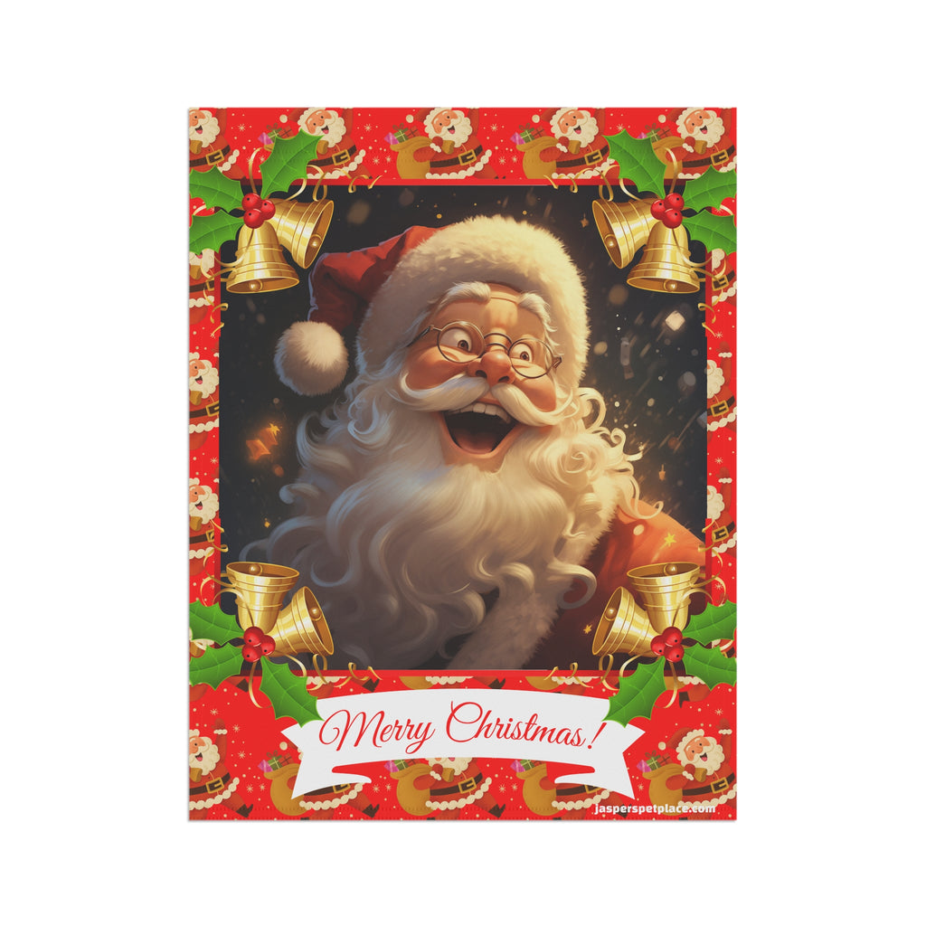 Happy Santa Claus | Merry Christmas Garden Flag | House Banner