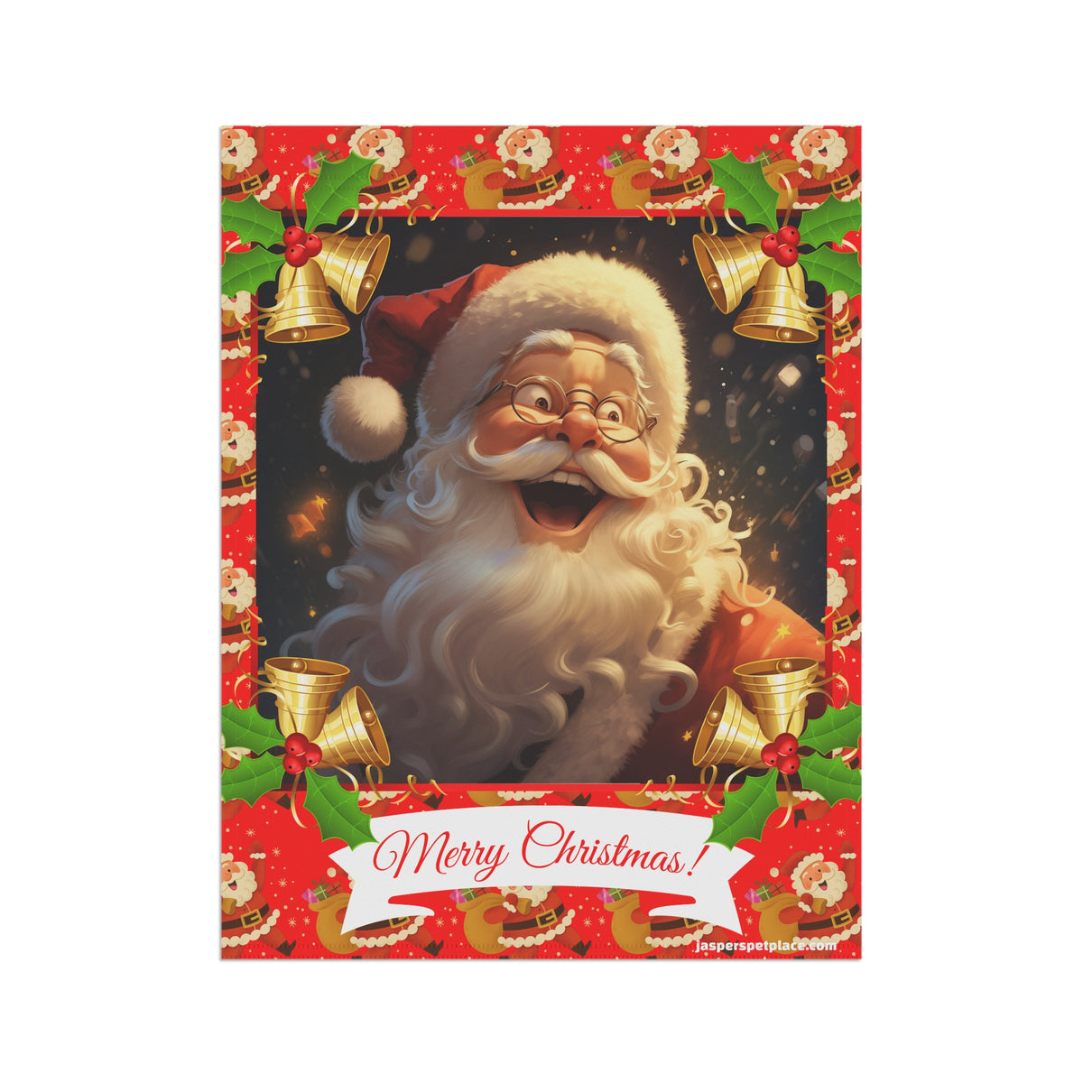 Happy Santa Claus | Merry Christmas Garden Flag | House Banner