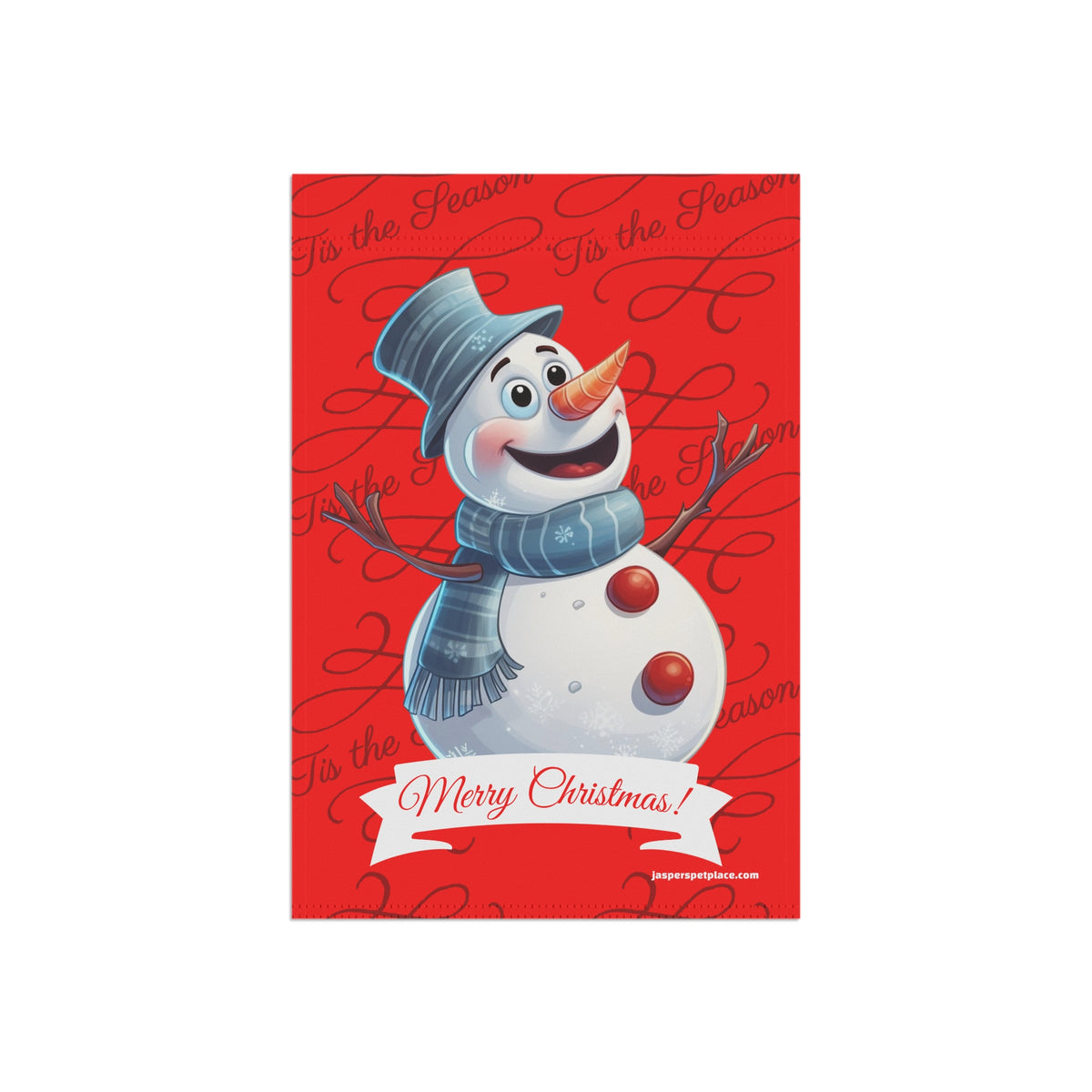 Happy Snowman | Merry Christmas Garden Flag | House Banner