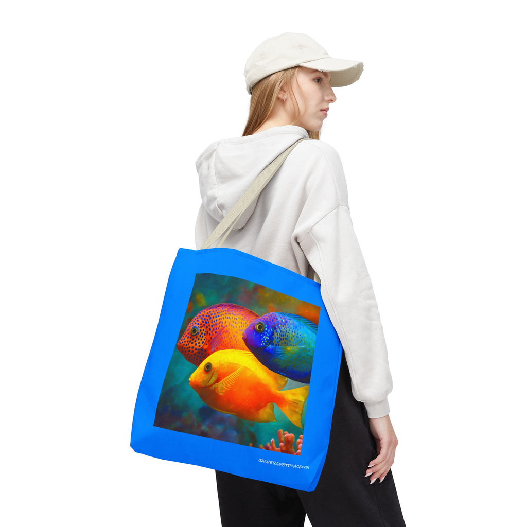 Tropical Fish | Beach Tote Bag | Tropical Fish Art | All-Over Print