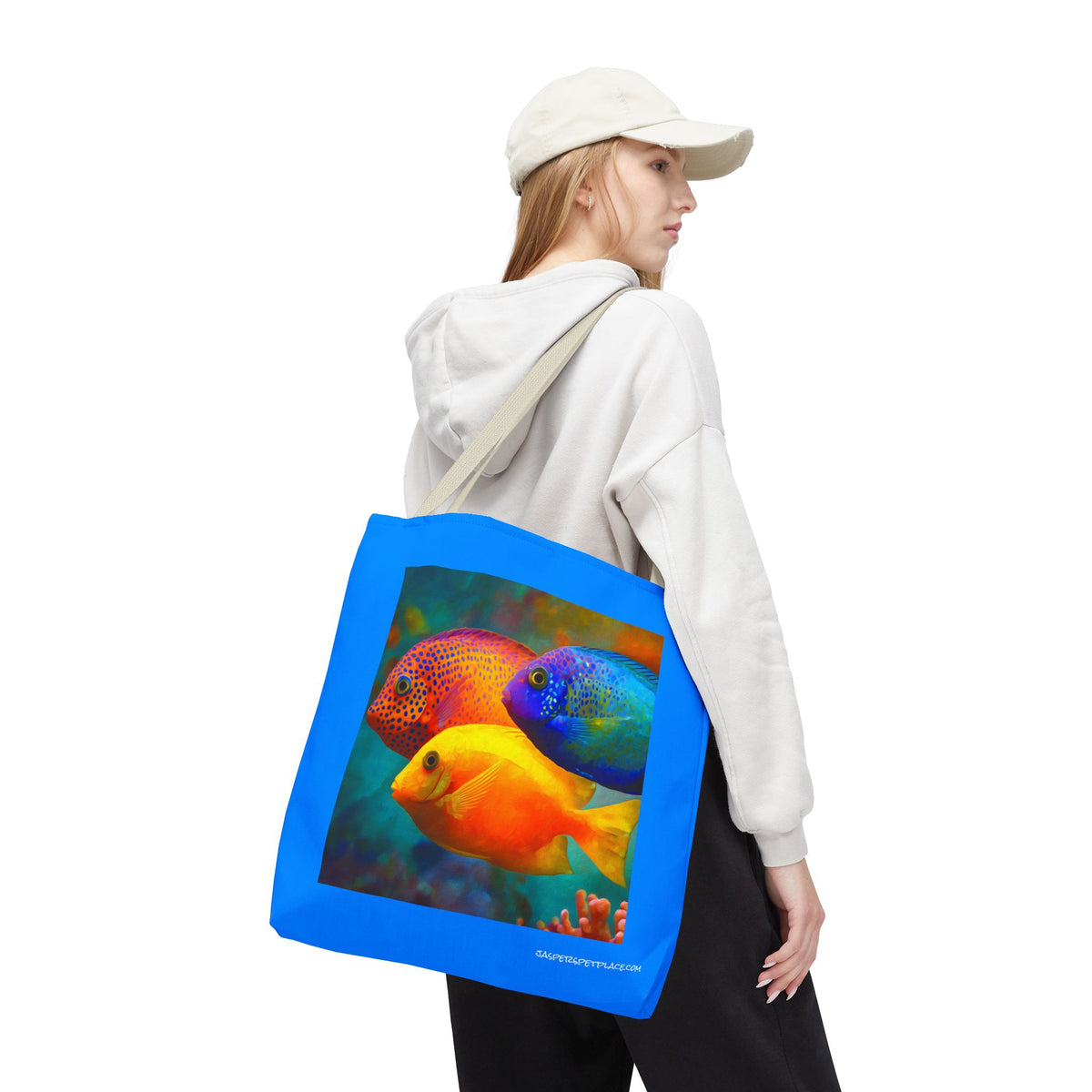 Tropical Fish | Beach Tote Bag | Tropical Fish Art | All-Over Print