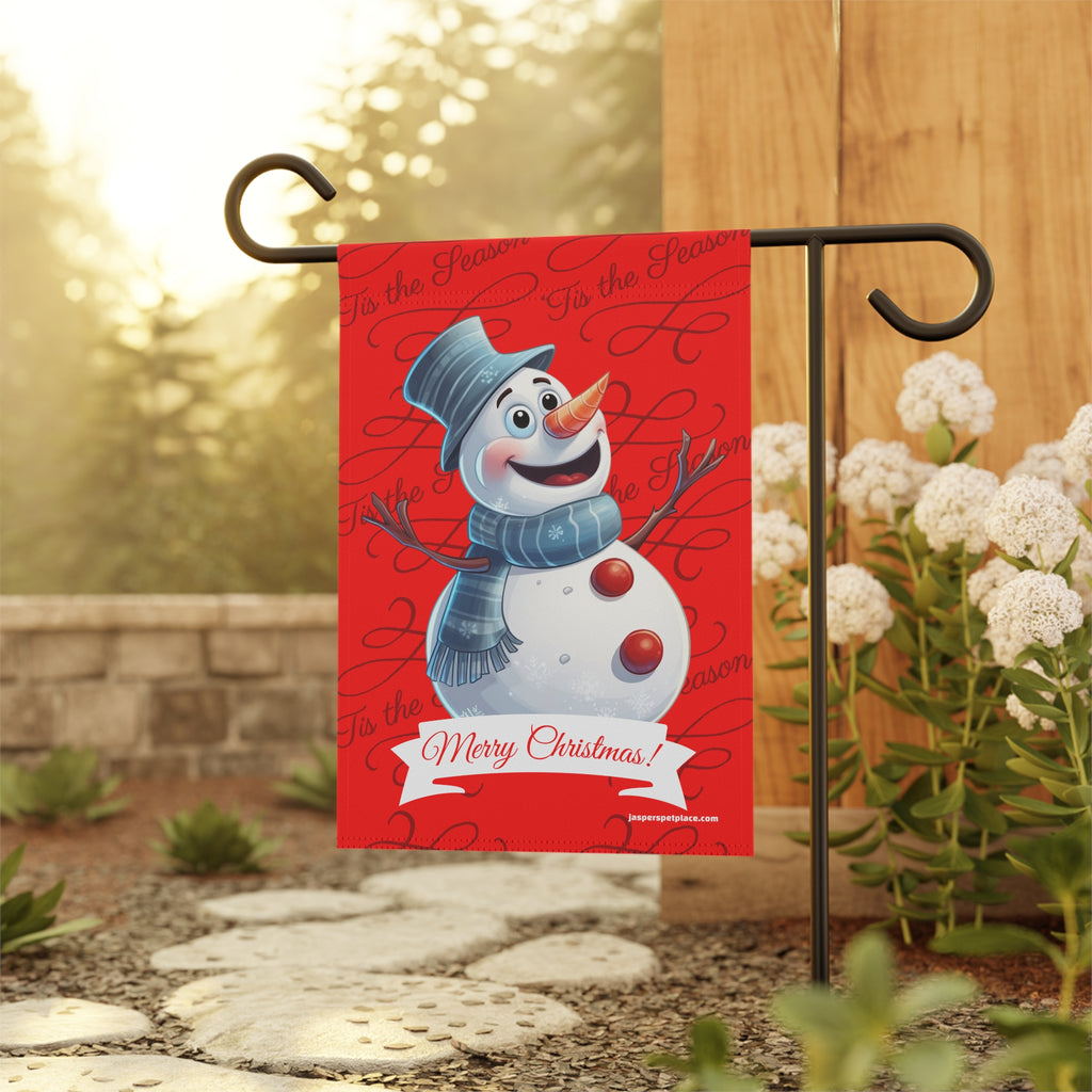 Happy Snowman | Merry Christmas Garden Flag | House Banner