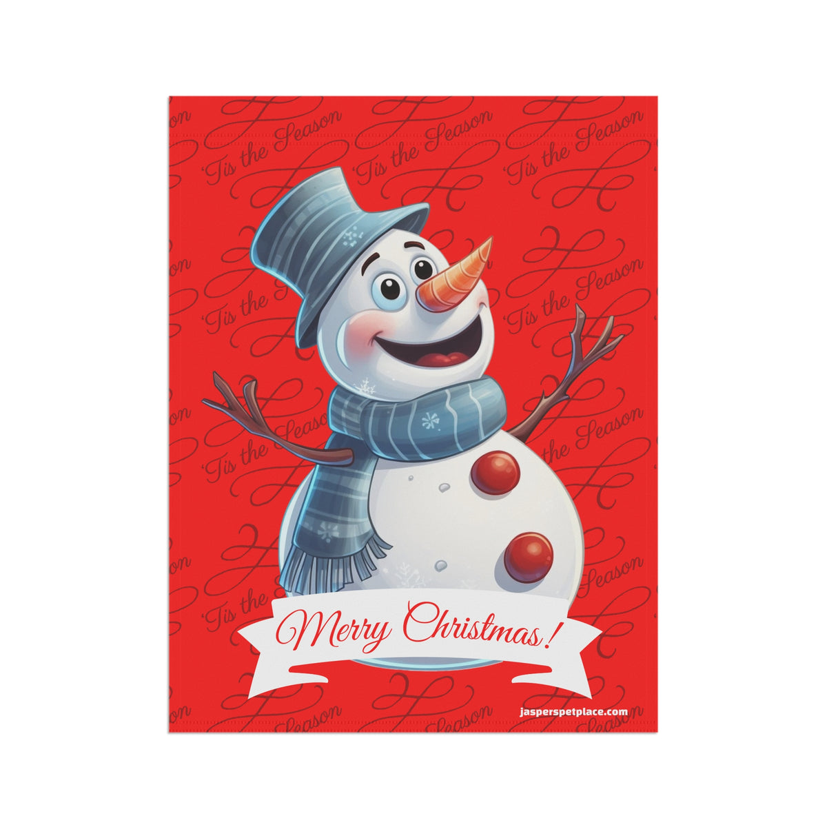 Happy Snowman | Merry Christmas Garden Flag | House Banner