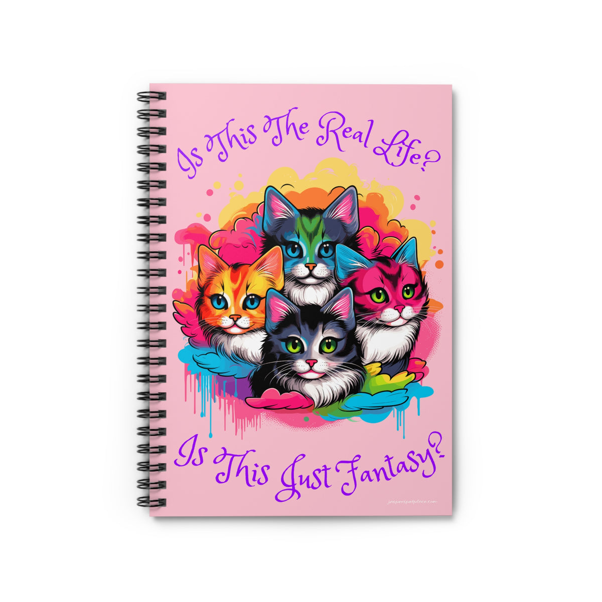 Groovy Cats Spiral Notebook | Ruled Journal | Colorful 70's Art