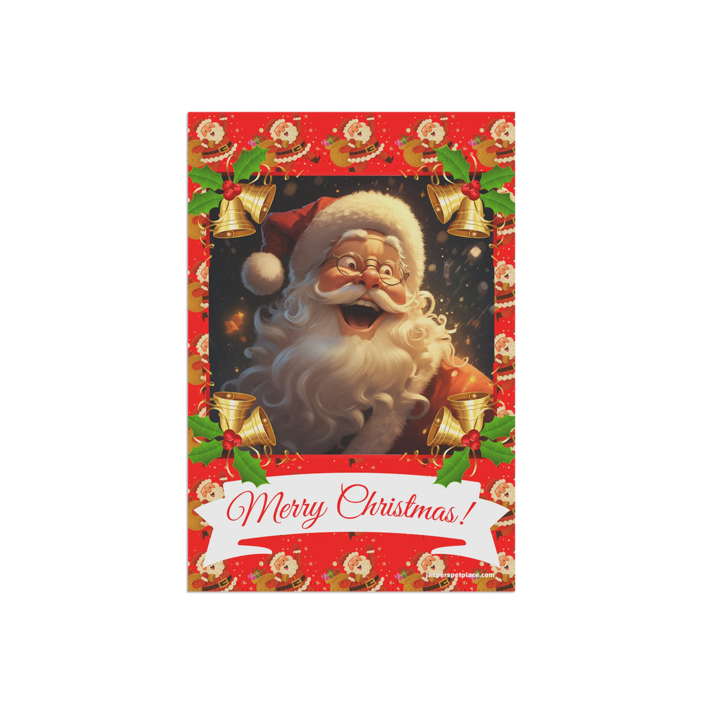 Happy Santa Claus | Merry Christmas Garden Flag | House Banner