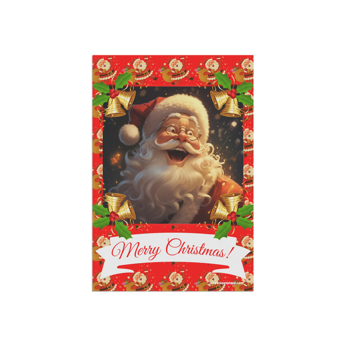 Happy Santa Claus | Merry Christmas Garden Flag | House Banner