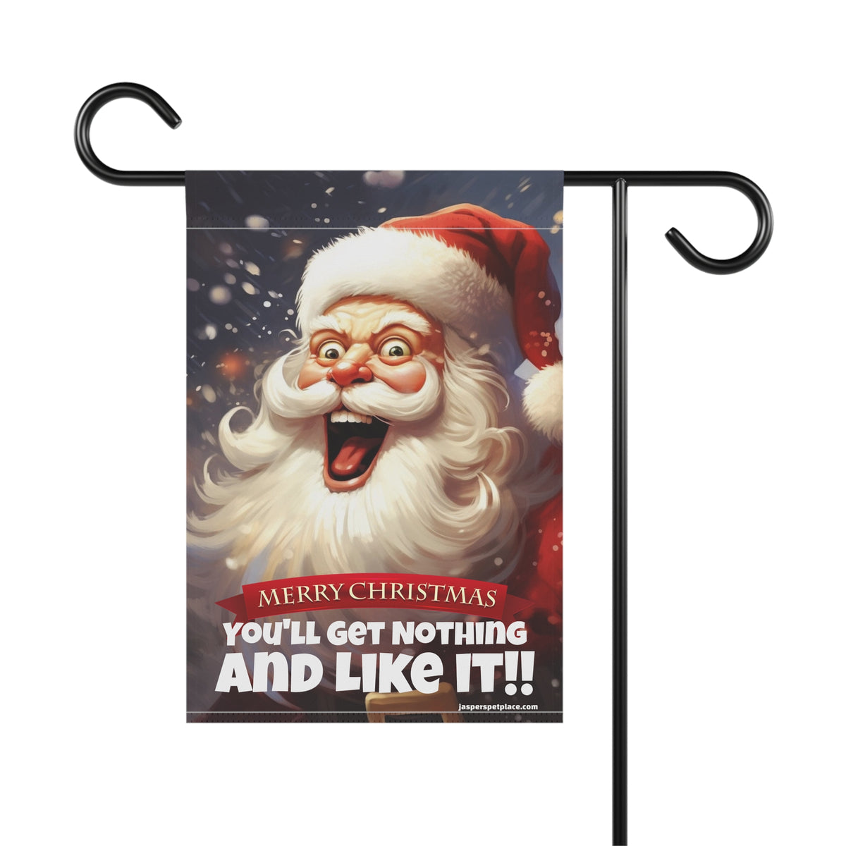Crazy Vintage Santa Claus | Merry Christmas Garden Flag | House Banner