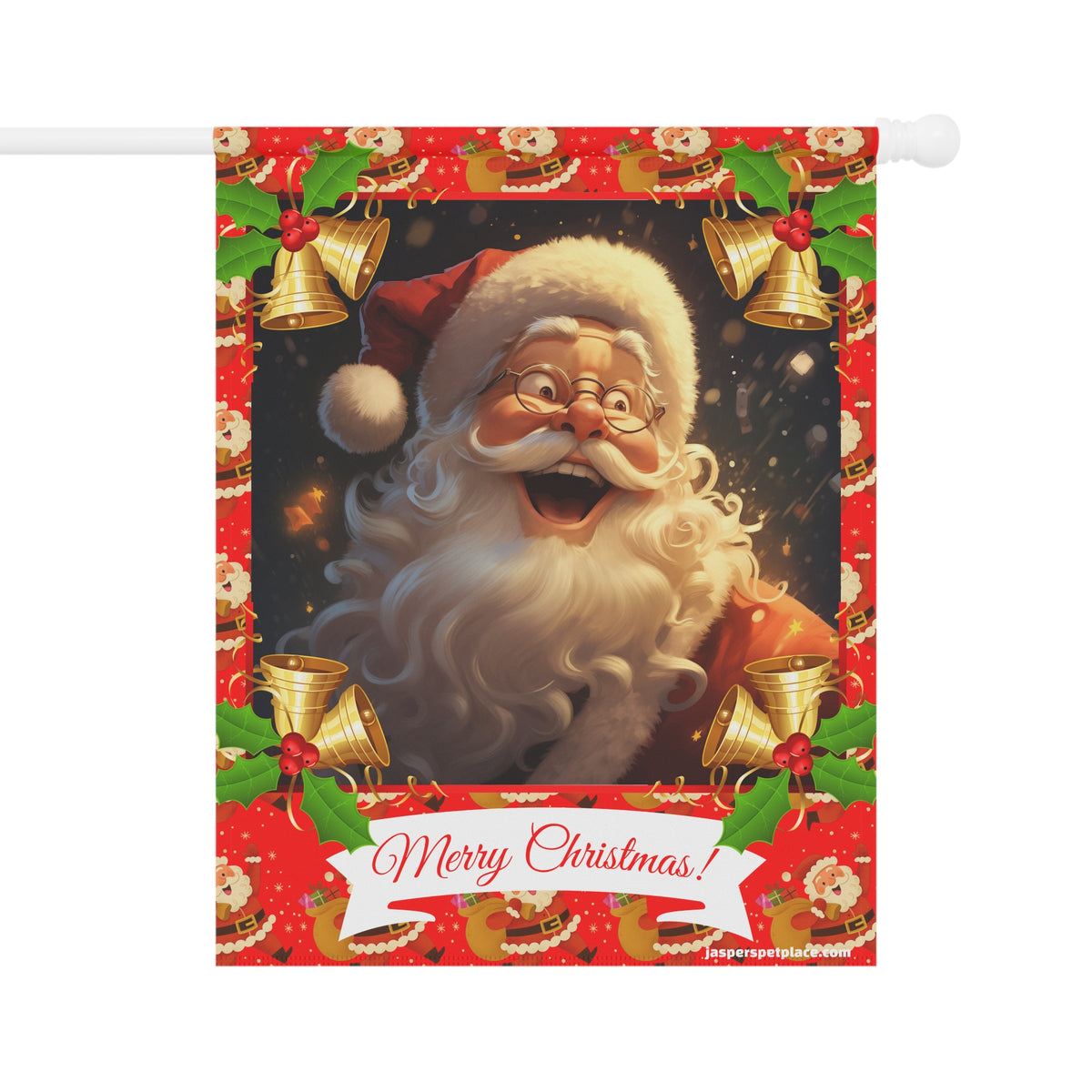 Happy Santa Claus | Merry Christmas Garden Flag | House Banner