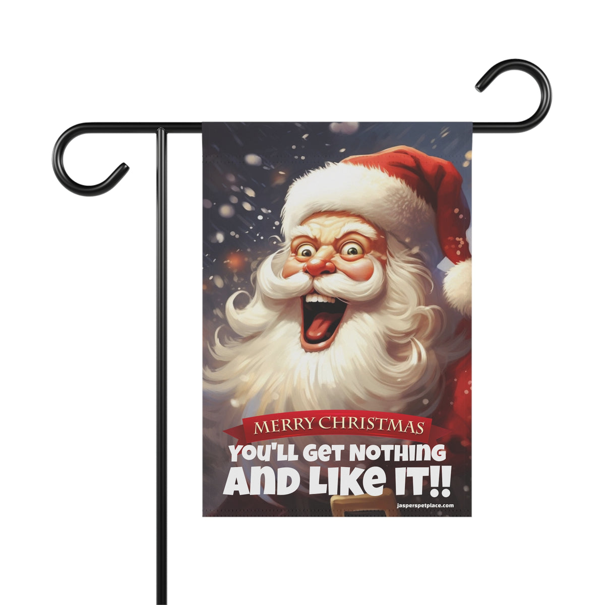 Crazy Vintage Santa Claus | Merry Christmas Garden Flag | House Banner