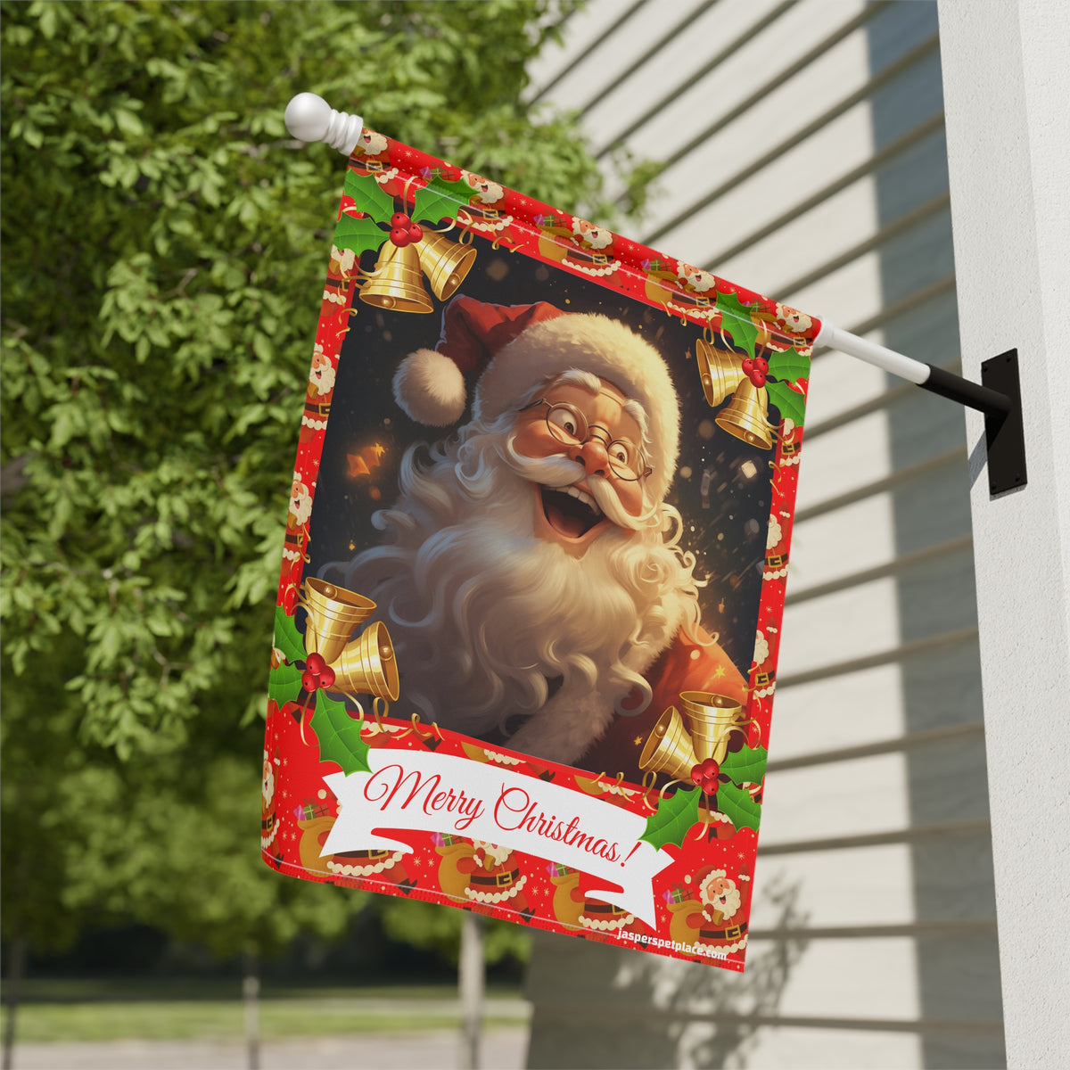 Happy Santa Claus | Merry Christmas Garden Flag | House Banner