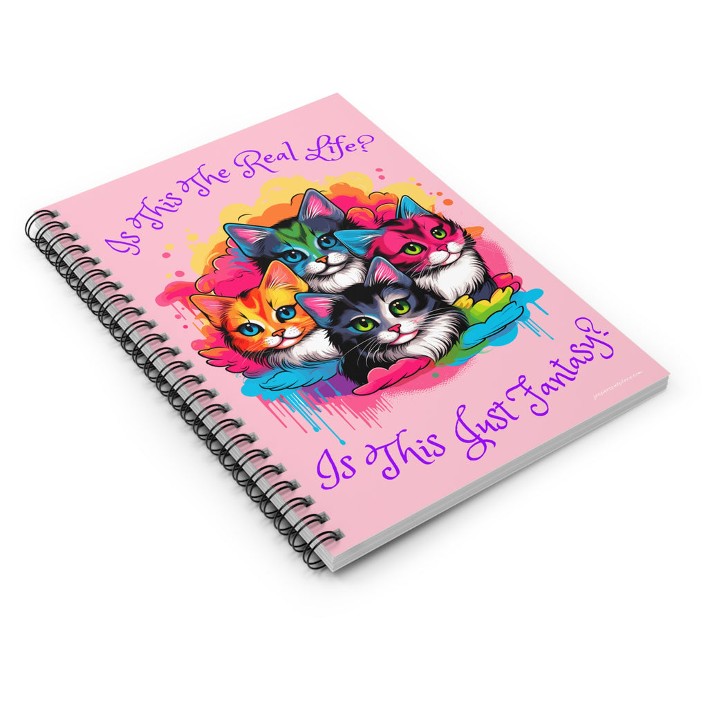 Groovy Cats Spiral Notebook | Ruled Journal | Colorful 70's Art
