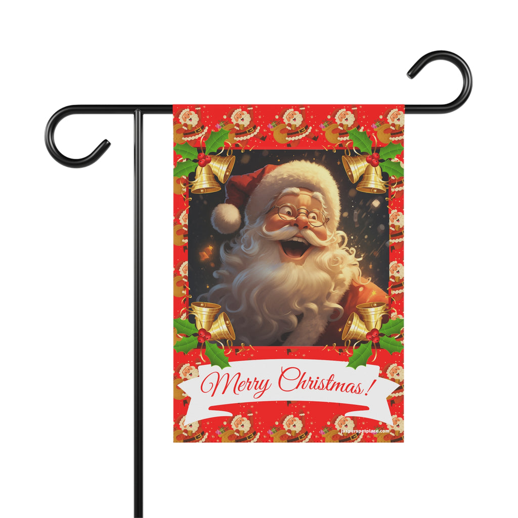 Happy Santa Claus | Merry Christmas Garden Flag | House Banner