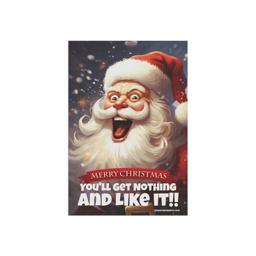 Crazy Vintage Santa Claus | Merry Christmas Garden Flag | House Banner