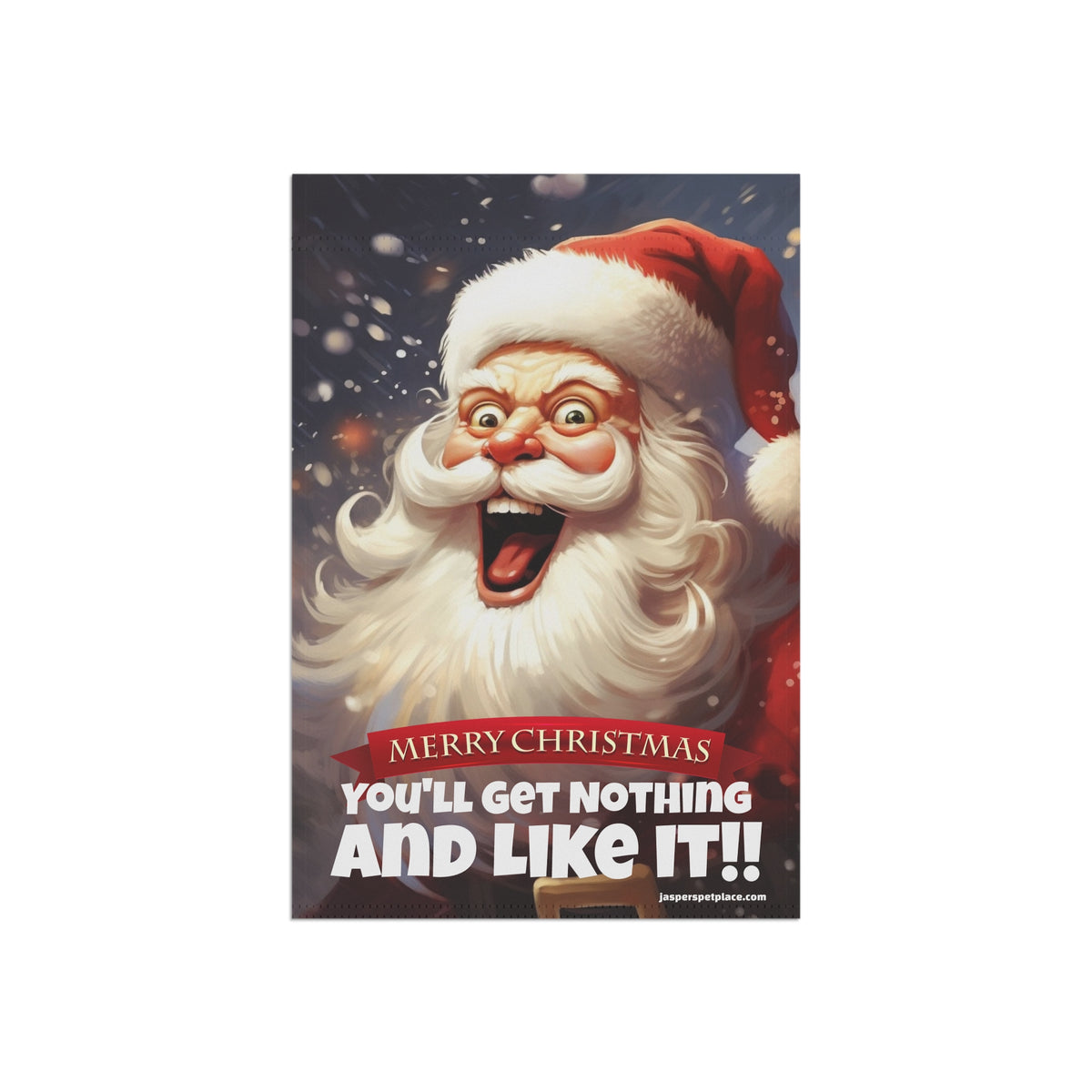 Crazy Vintage Santa Claus | Merry Christmas Garden Flag | House Banner