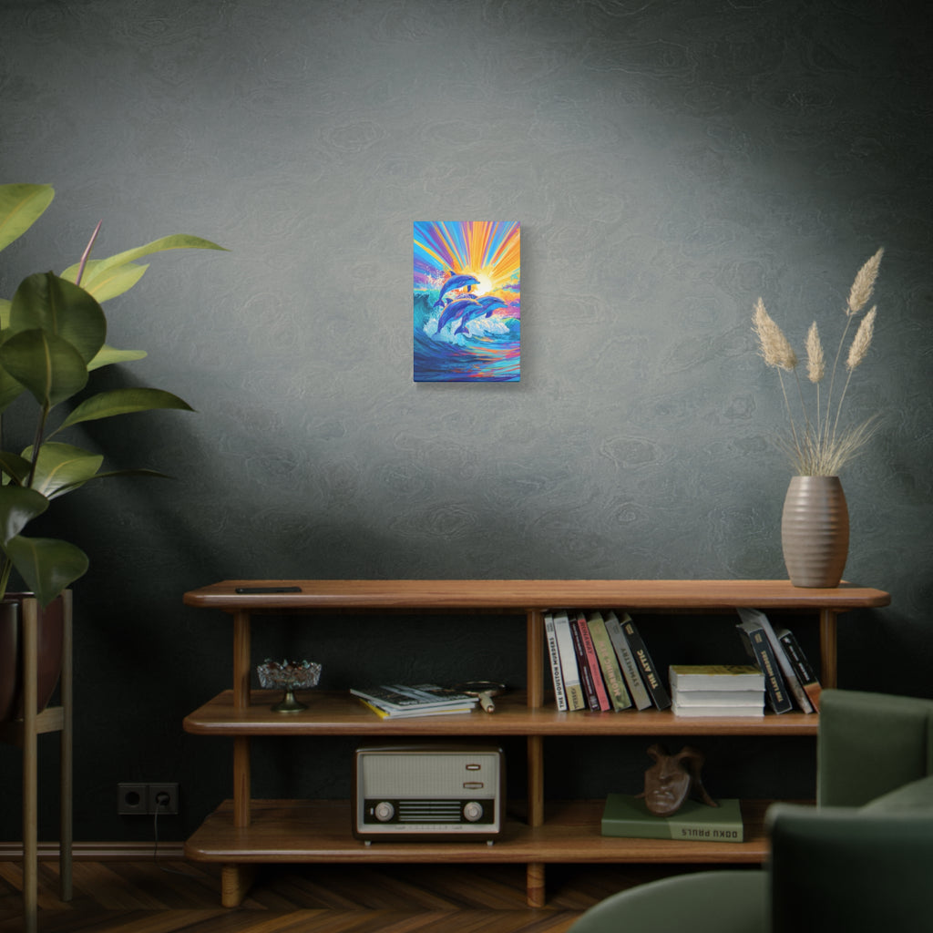 Dolphin Sunrise Canvas