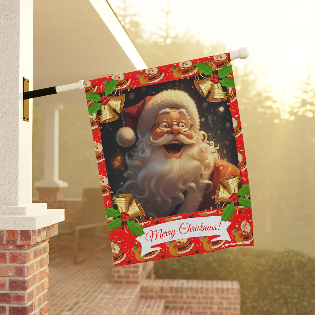 Happy Santa Claus | Merry Christmas Garden Flag | House Banner