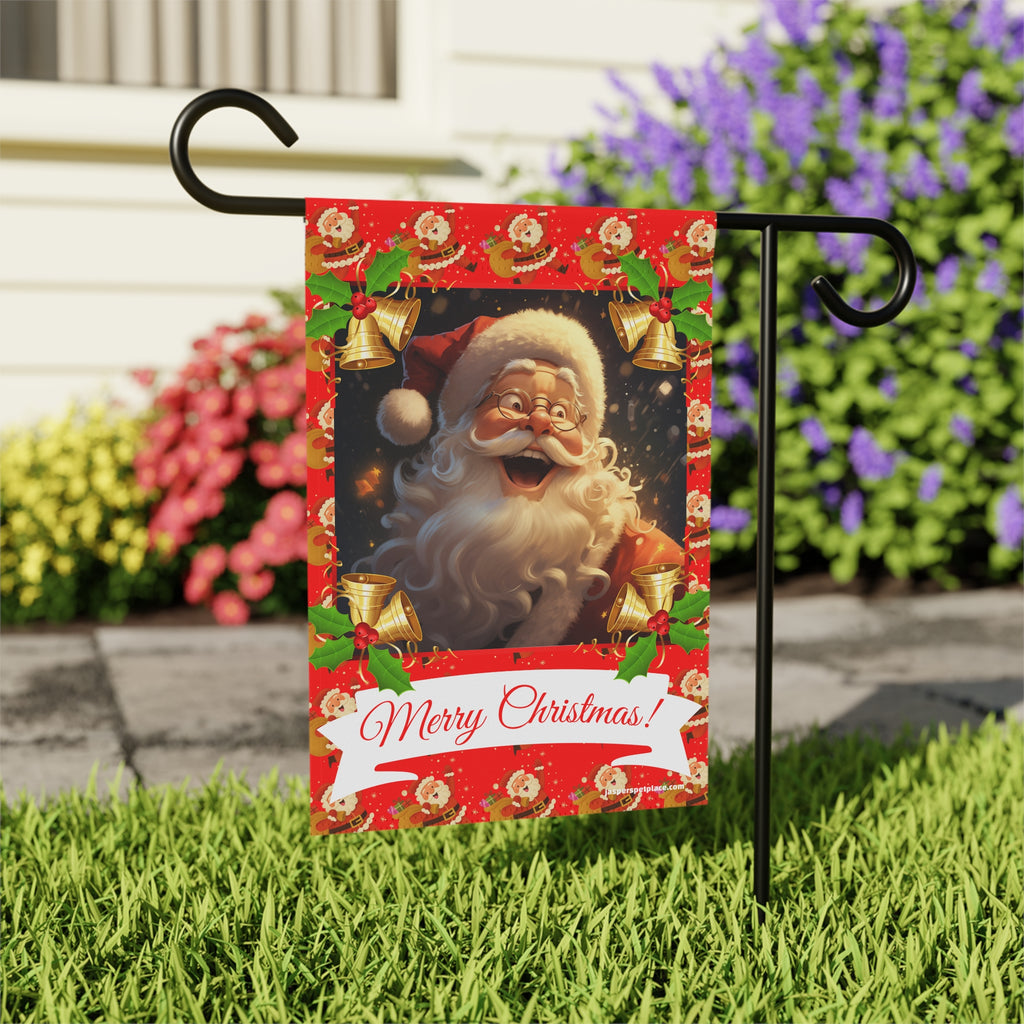Happy Santa Claus | Merry Christmas Garden Flag | House Banner