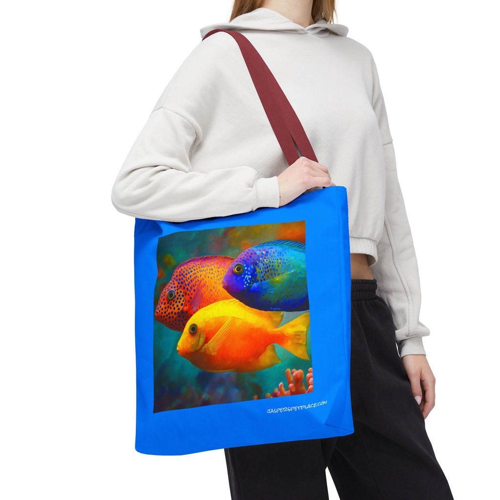 Tropical Fish | Beach Tote Bag | Tropical Fish Art | All-Over Print