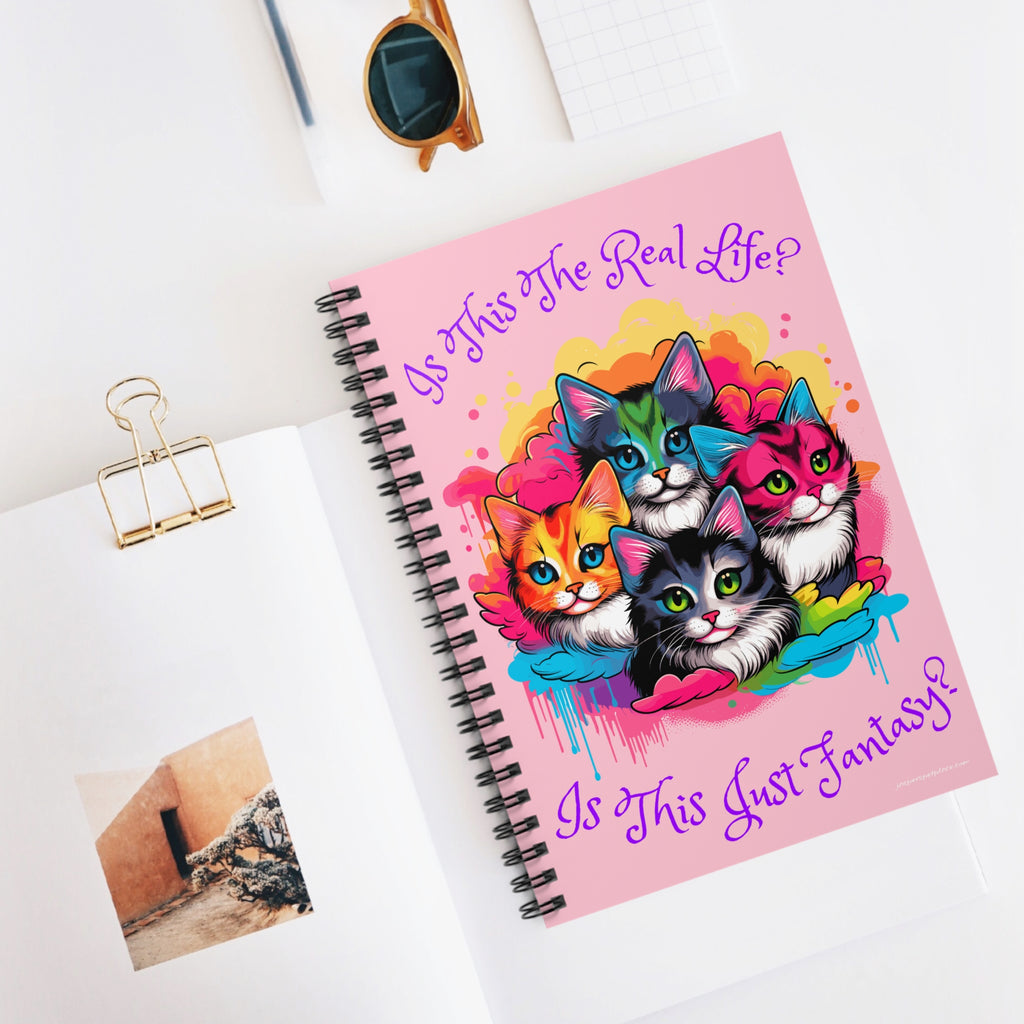 Groovy Cats Spiral Notebook | Ruled Journal | Colorful 70's Art